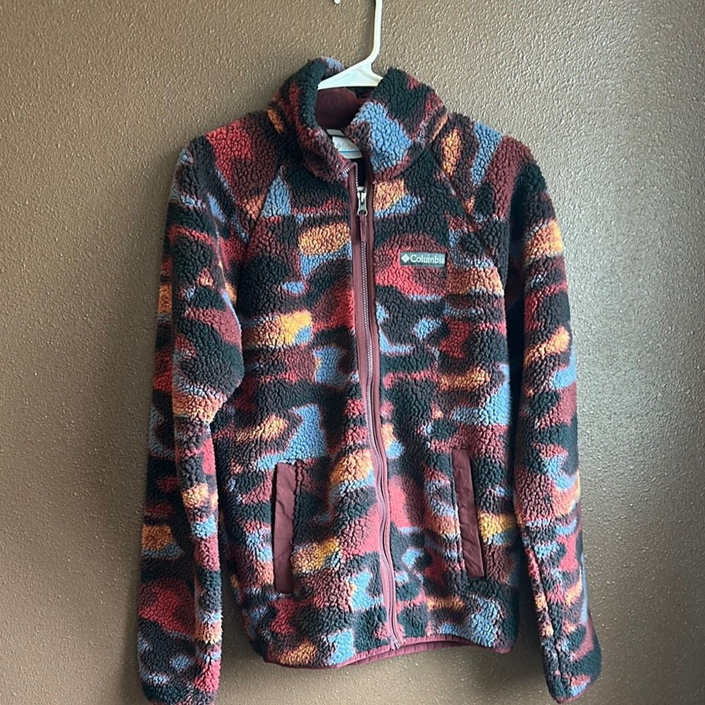 Columbia Vibrant Patterned Fleece Jacket